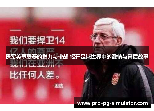 探索英冠联赛的魅力与挑战 揭开足球世界中的激情与背后故事